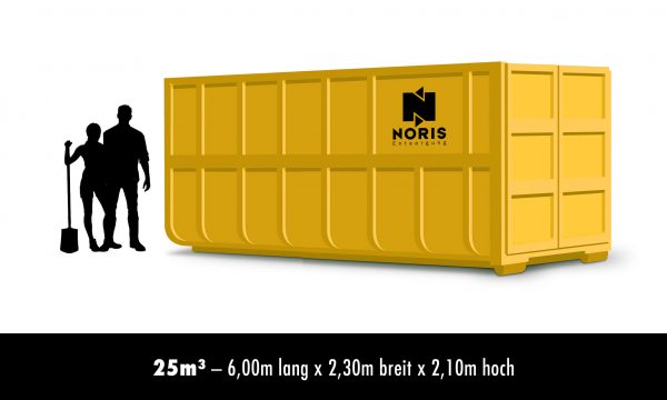 25 cbm Container zur Entsorgung von Sperrmüll, Baumischabfall, Naturholz, Mischholz, behandeltem Holz, Rigips, Dämmung in Big Bags, Schrott, Altmetall, und Grünschnitt