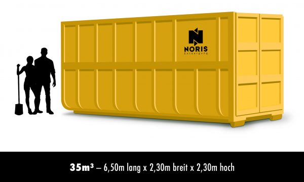35 cbm Container zur Entsorgung von Sperrmüll, Baumischabfall, Naturholz, Mischholz, behandeltem Holz, Rigips, Dämmung in Big Bags, Schrott, Altmetall, und Grünschnitt